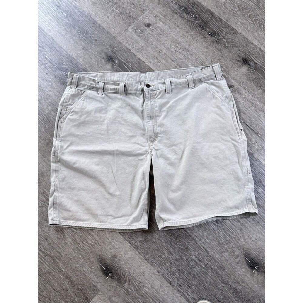 Carhartt Mens Original Fit Carpenter Shorts. Sz 50 & Beige 10" Inseam
